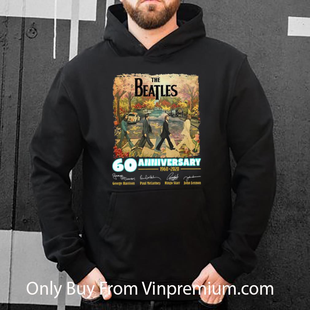 Great The Beatles 60 Anniversary 1960-2020 Signatures shirt