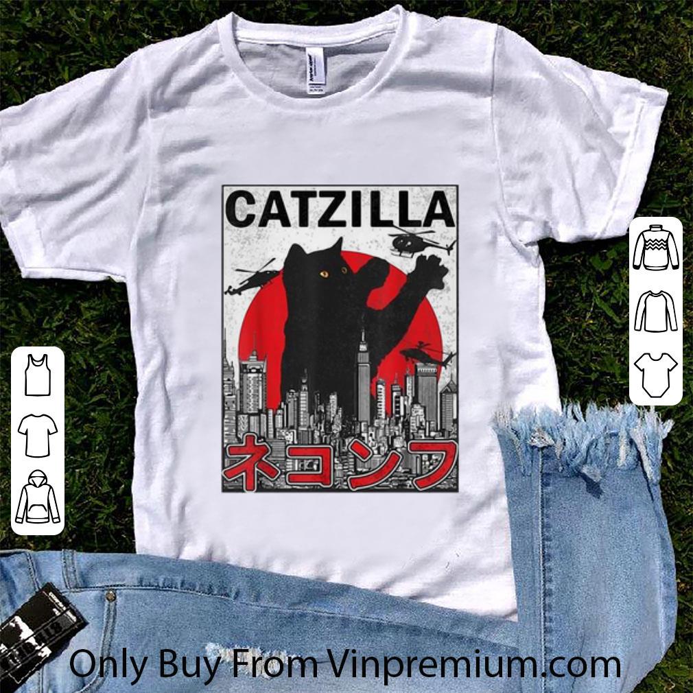 Original Catzilla Cat Godzilla Japanese shirt 6