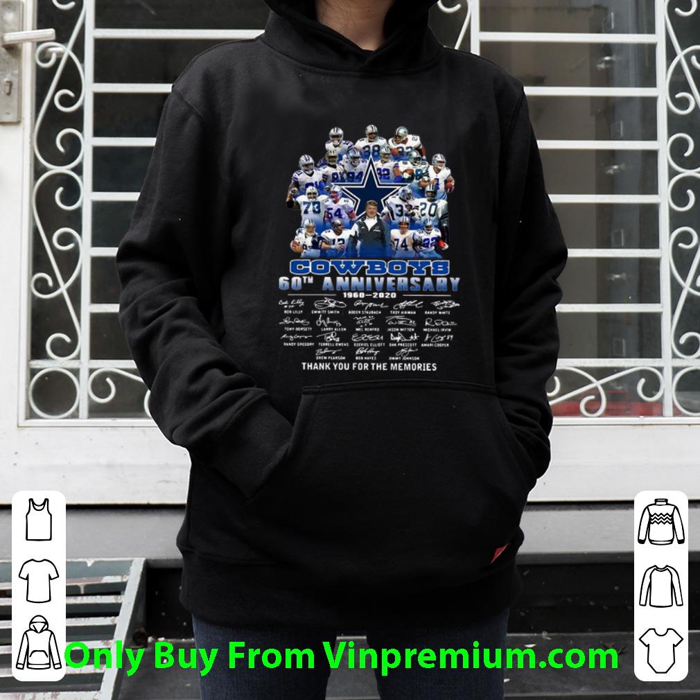 Premium Dallas Cowboys 60th Anniversary Thank You For The Memories Signatures shirt