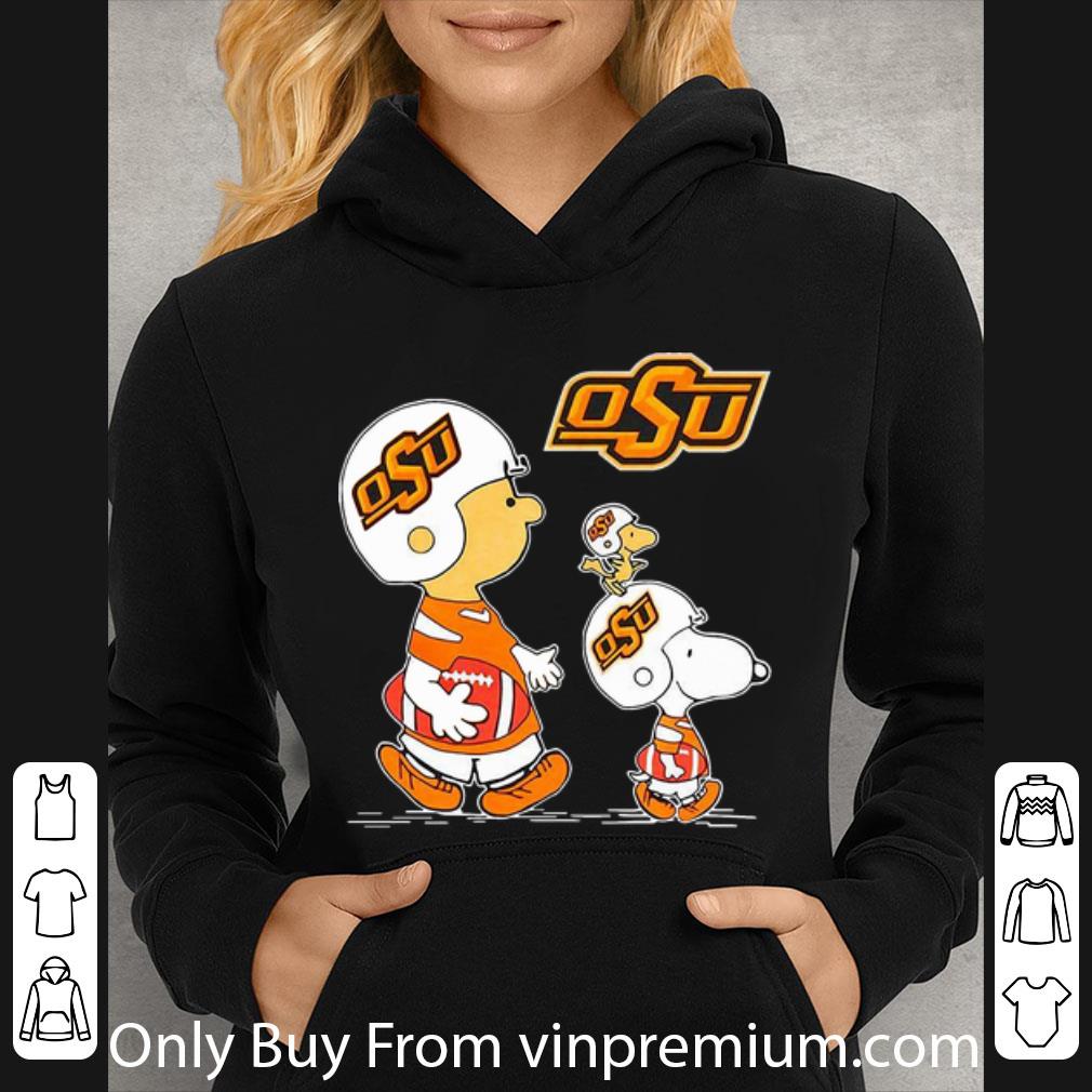 Pretty Charlie Brown Snoopy And Woodstock OSU Football Team shirt