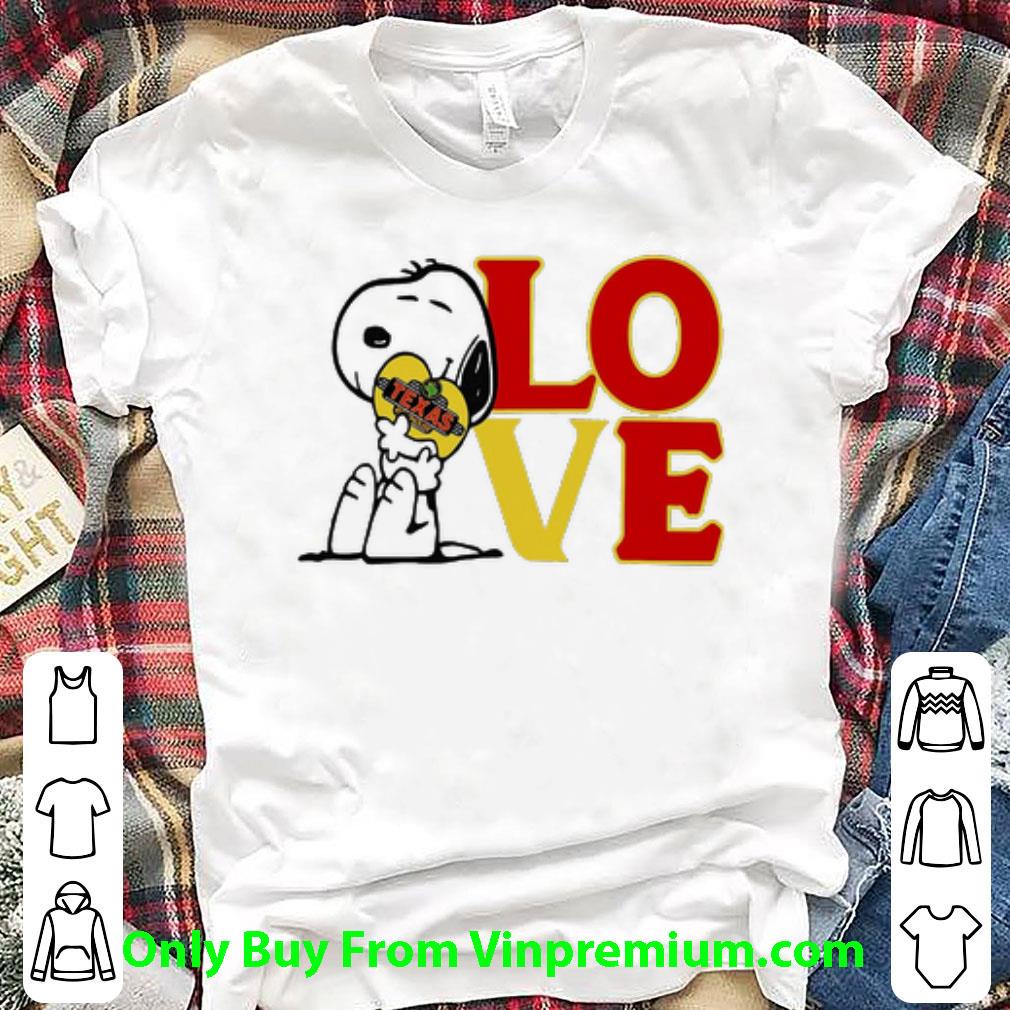 Official Snoopy Hug Heart Love Texas Roadhouse shirt 6