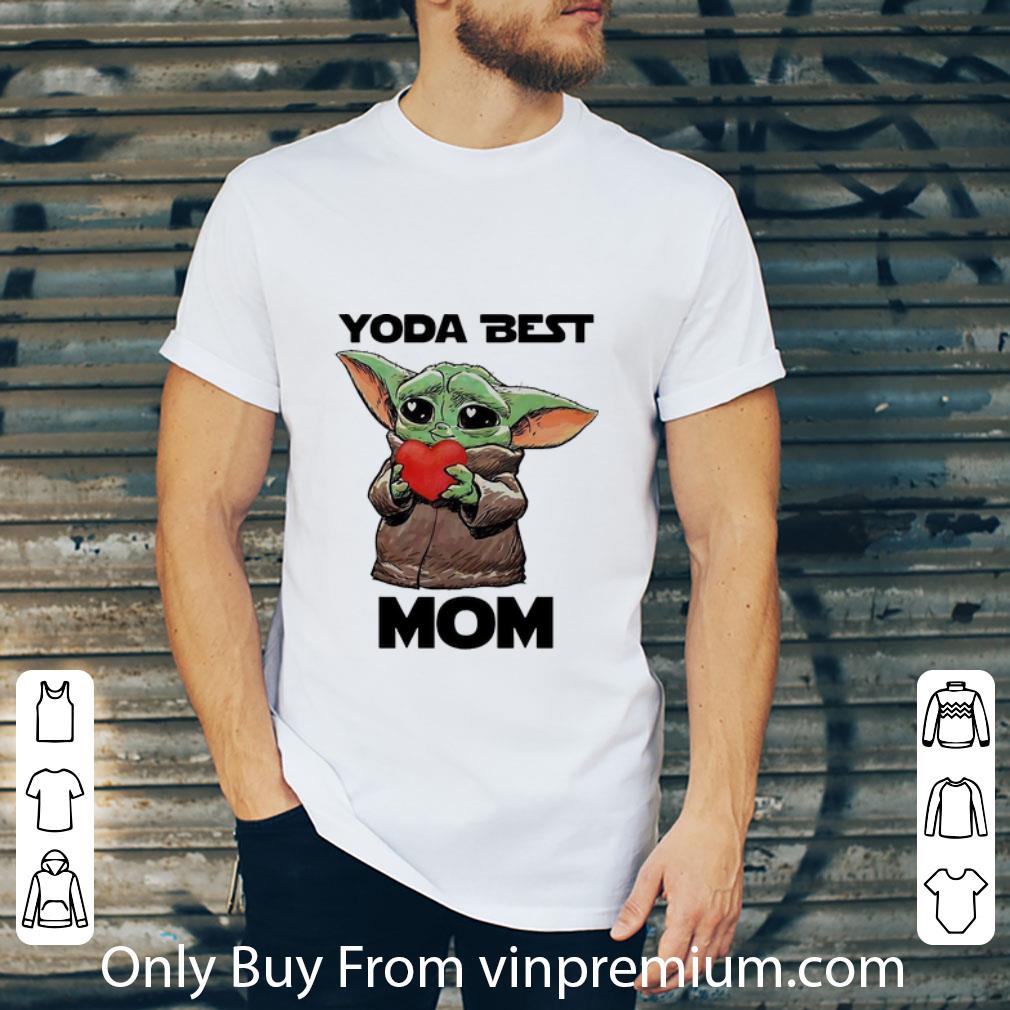 Nice Star Wars Baby Yoda Heart Best Mom shirt Nice Star Wars Baby Yoda Heart Best Mom shirt 2