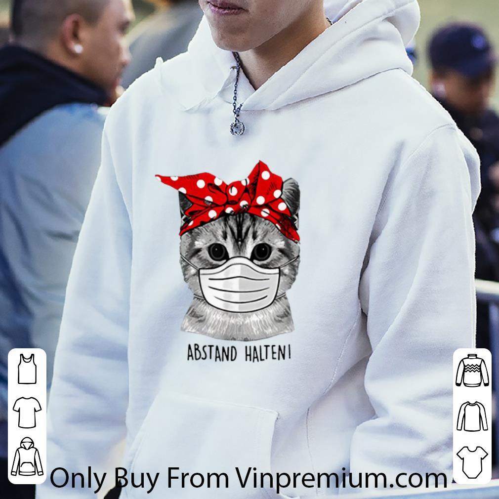 Great Cat Face Mask Abstand Halten shirt