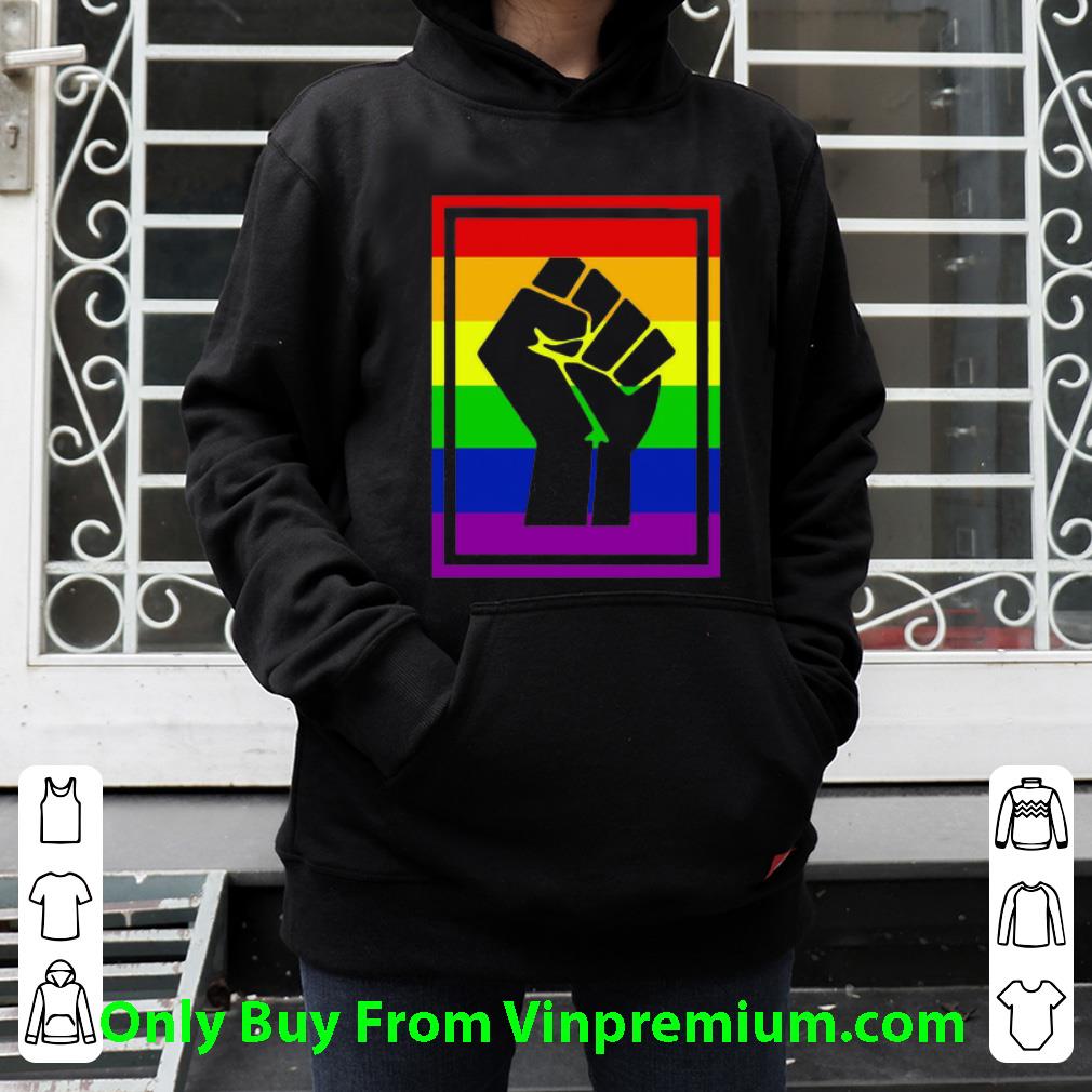 Nice LGBT Rainbow Flag Pride Fist Isolated shirt