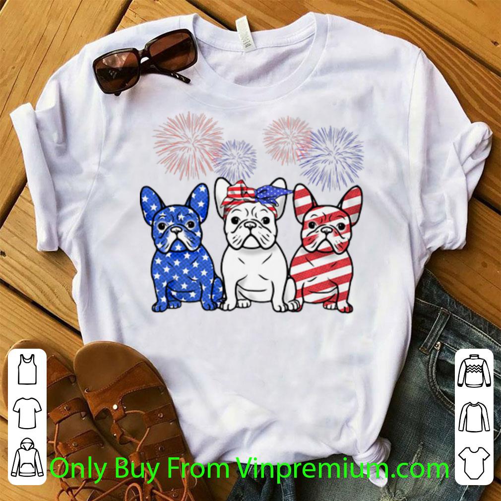 Premium French Bulldog American Flag Independence Day shirt 6