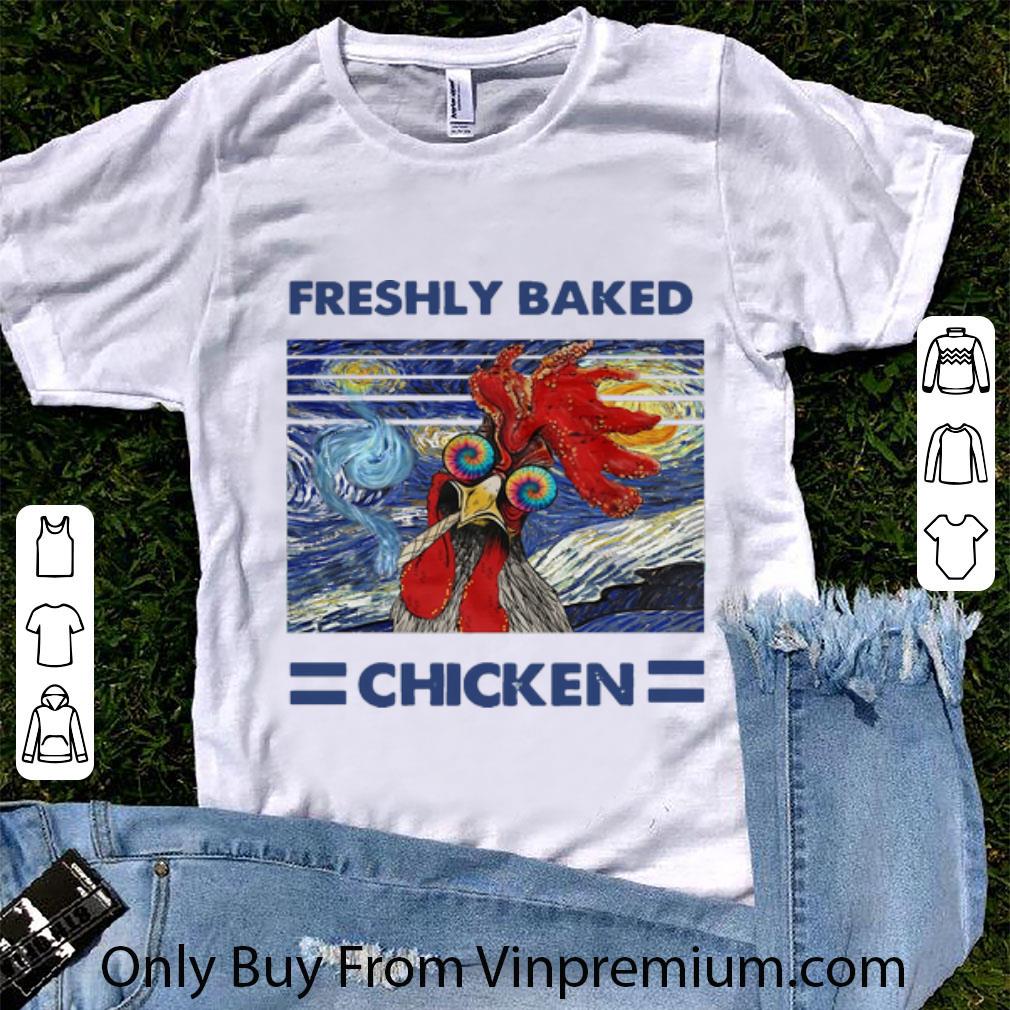 Pretty Vintage Freshly Baked Chicken Tie Dye shirt 6