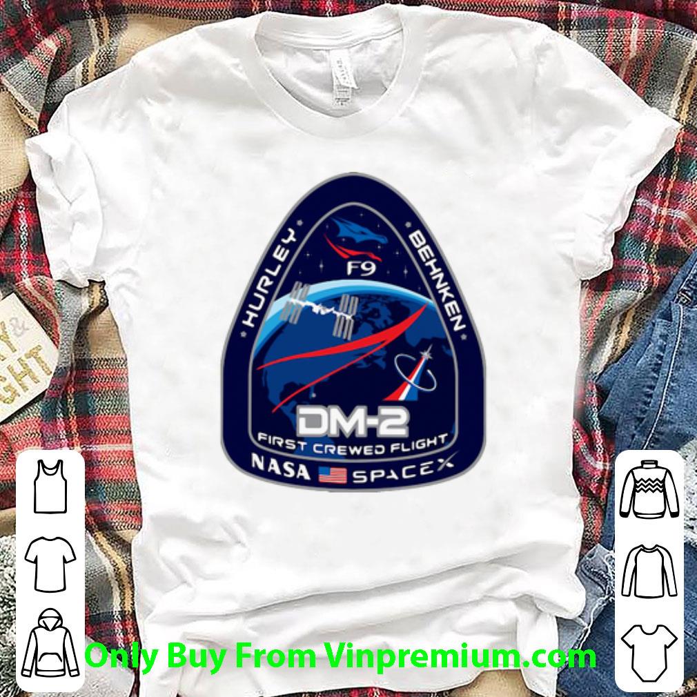 Hot Nasa SpaceX Hurley Behnken DM-2 First Crewed Flight shirt 6