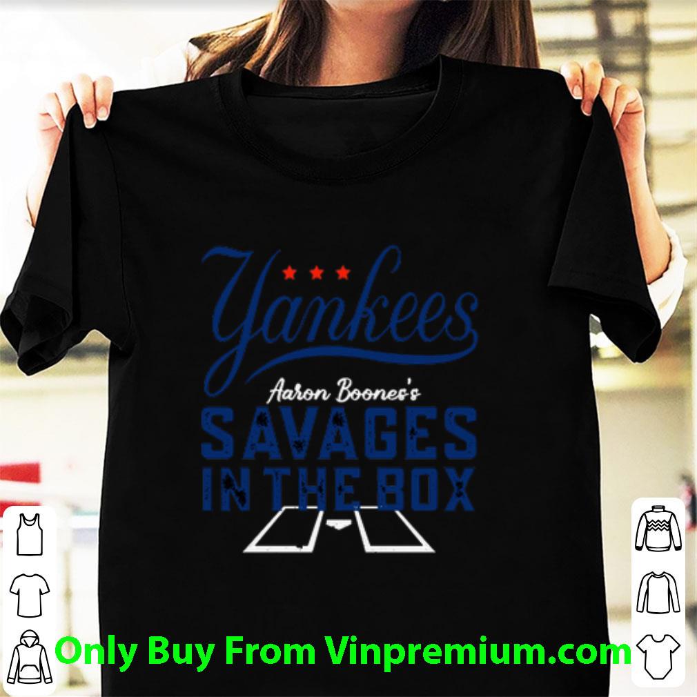 Hot New York Yankees Aaron Boone Savages In The Box shirt 7