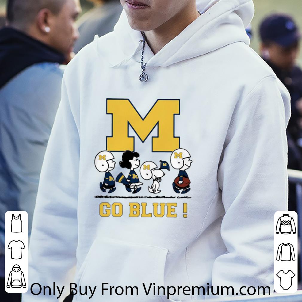 Premium Peanuts Michigan Wolverines Go Blue shirt