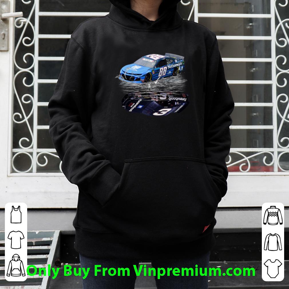 Top Dale Earnhardt Jr. Car Water Mirror Reflection Shadow shirt