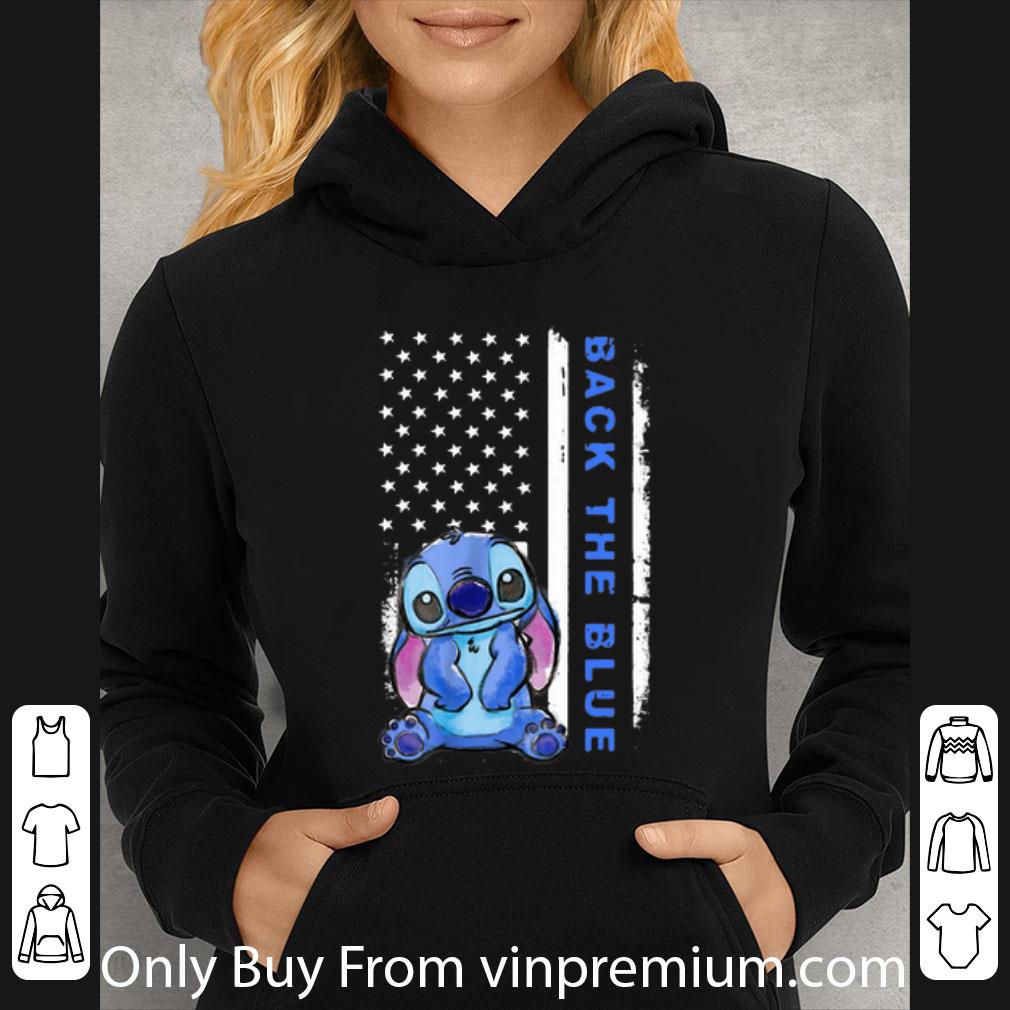 Original Stitch Back The Blue American Flag shirt