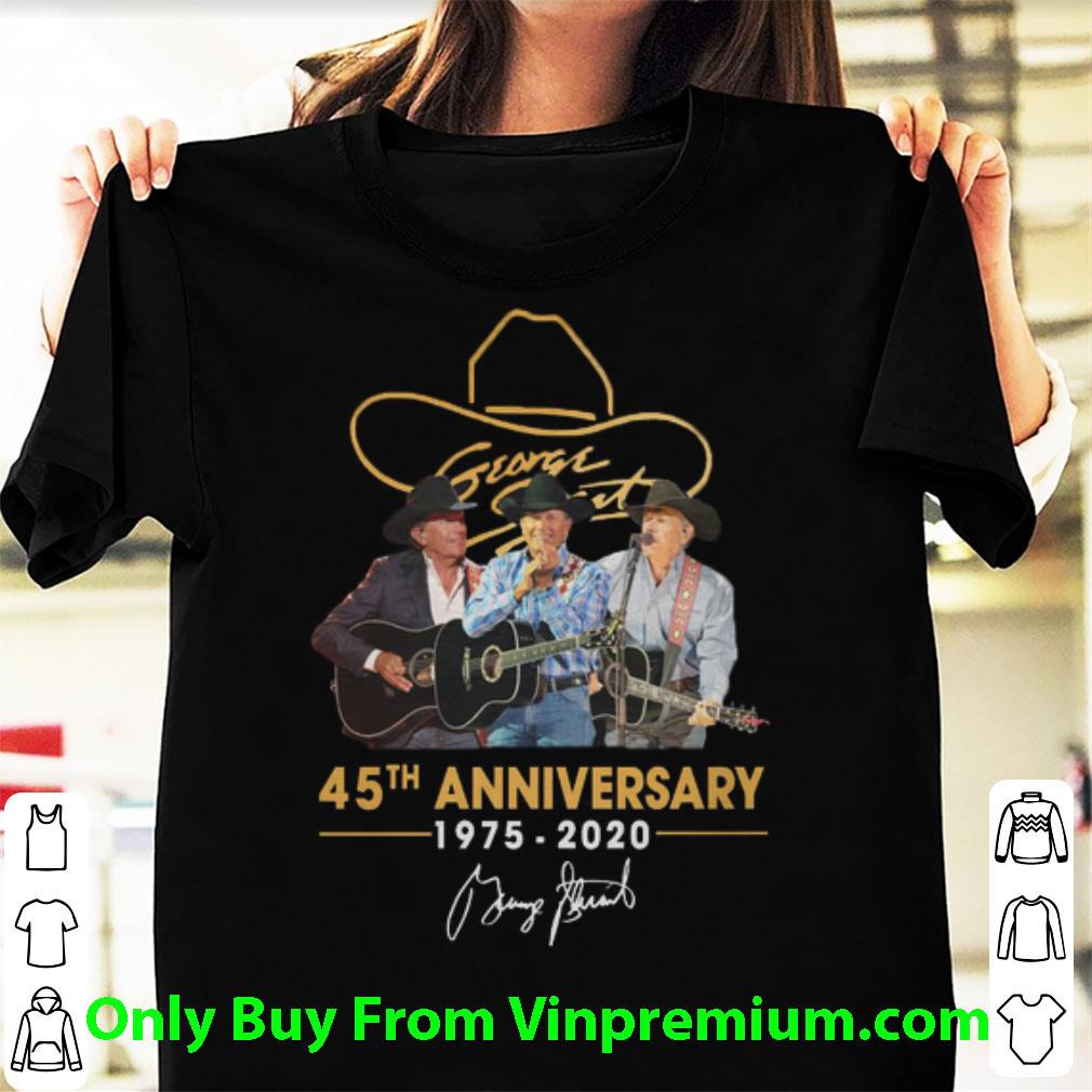 Pretty George Strait 45th Anniversary 1975-2020 Signature shirt 7