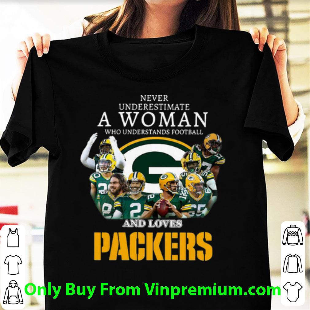 Official Never Underestimate A Woman Who Understands Baseball And Loves Packers shirt 6