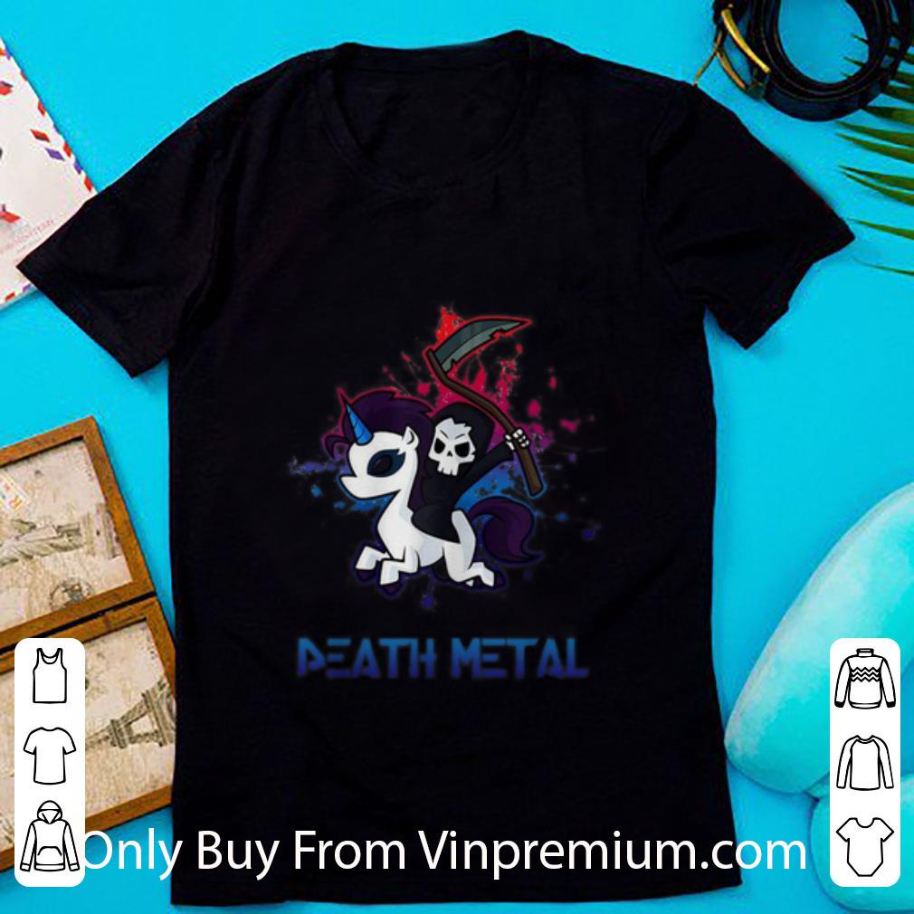 Top Death Metal Death Riding Unicorn shirt 7