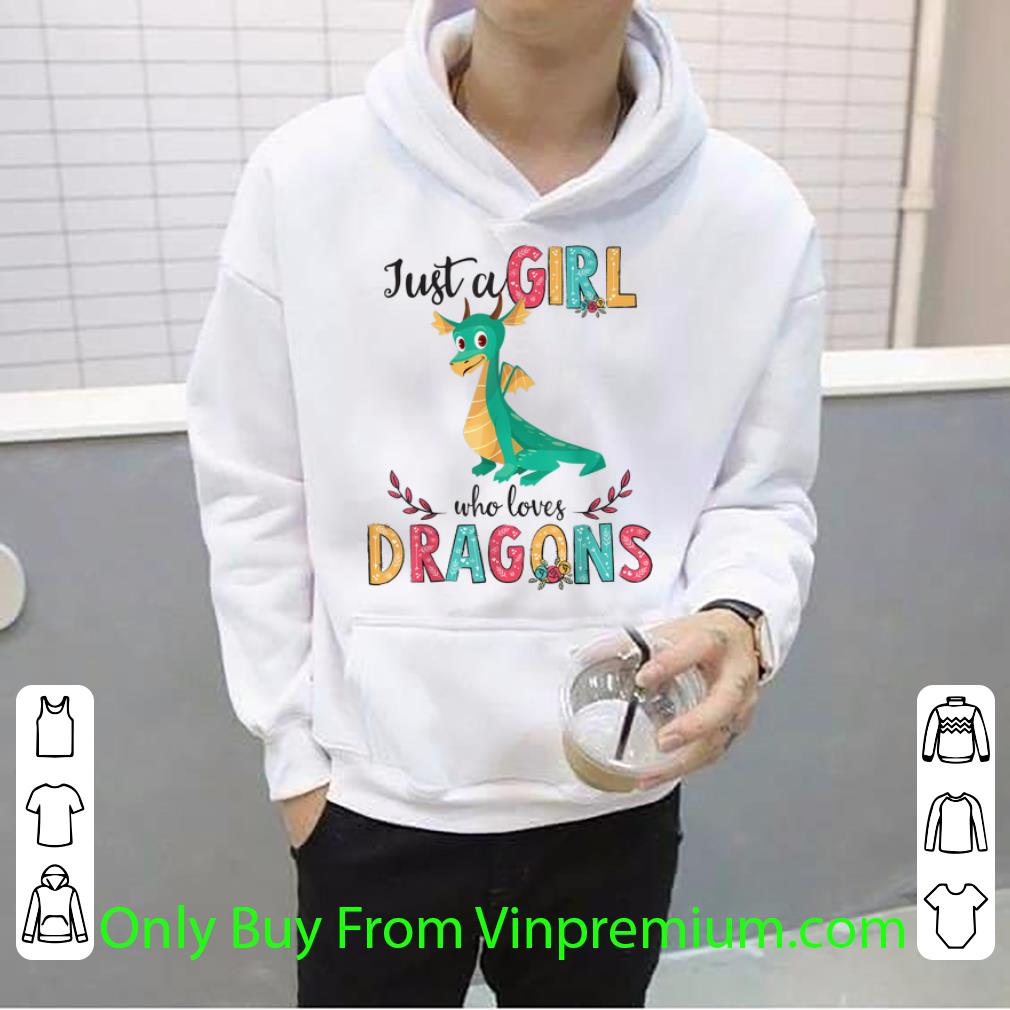 Premium Just A Girl Who Love Dragon Flower shirt