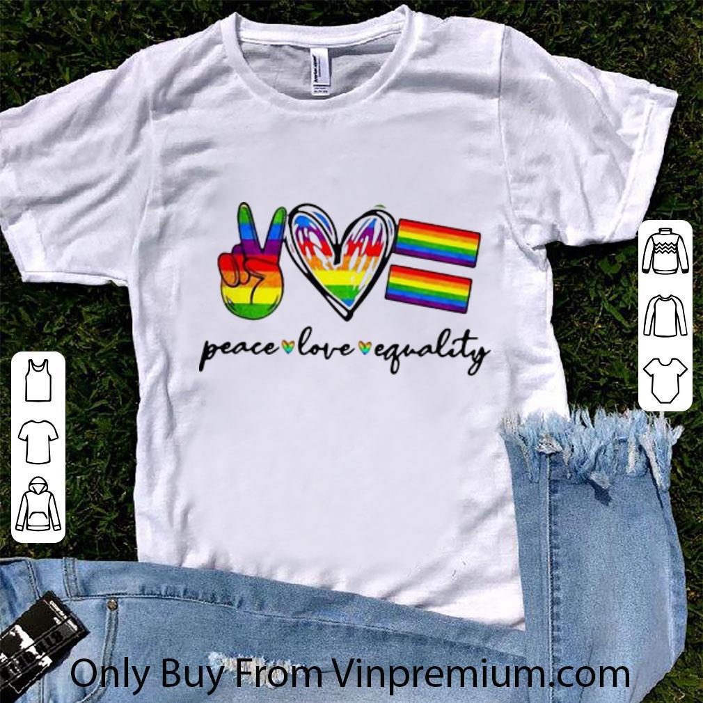 Top Peace Love Equality LGBT shirt 6