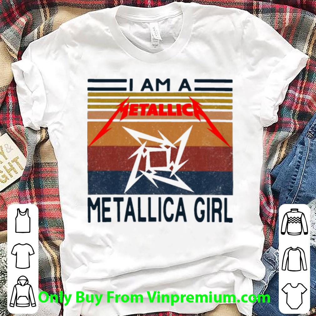 Great Vintage I Am A Metallica Girl shirt 6