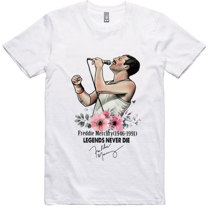 Original Flower Freddie Mercury 1946-1991 Legends Never Die Signature shirt 7