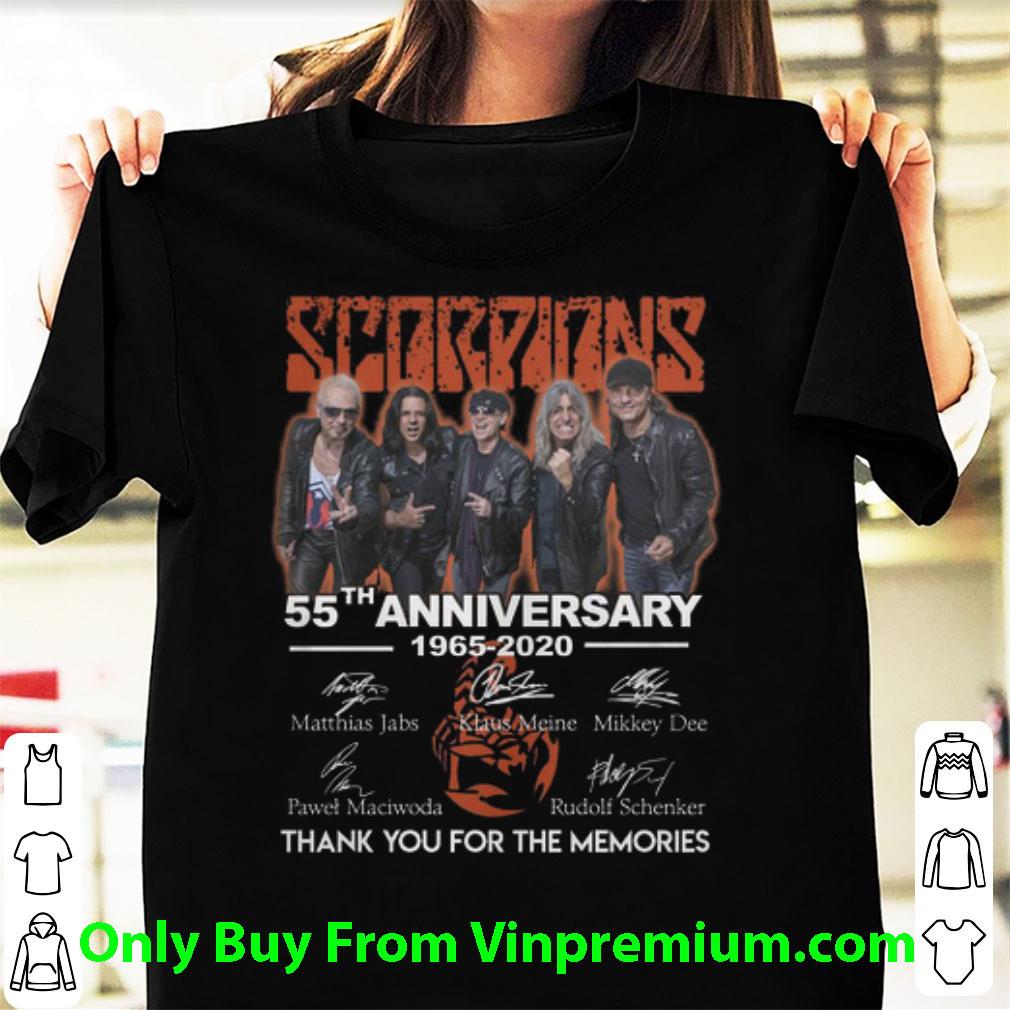 Official Scorpions 55th Anniversary Thank You For The Memories Signatures shirt 7