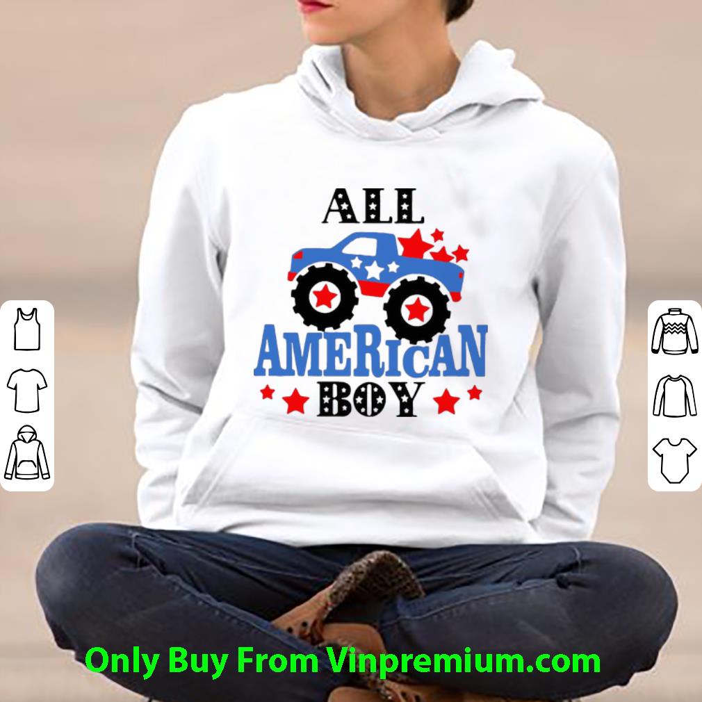 Top Truck All American Boy American Flag Independence Day shirt
