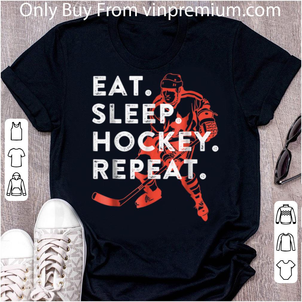 Top Eat Sleep Hockey Repeat shirt 6