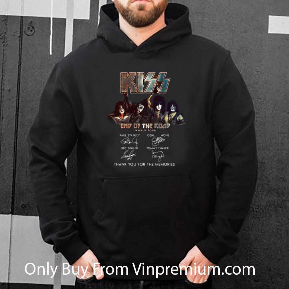 Original Kiss End Of The Road World Tour Thank You For The Memories shirt