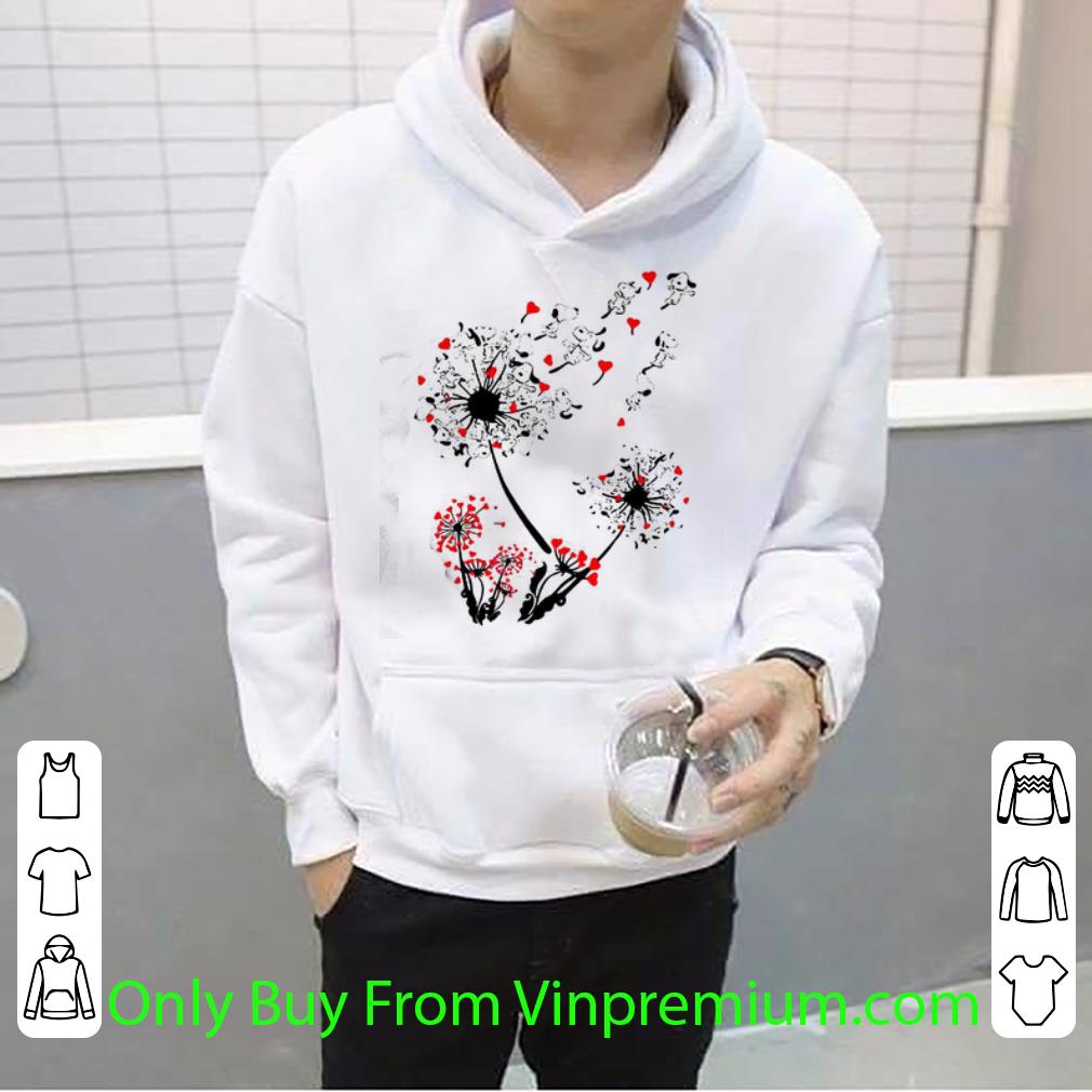 Top Dandelion Flower Snoopy Hearts shirt