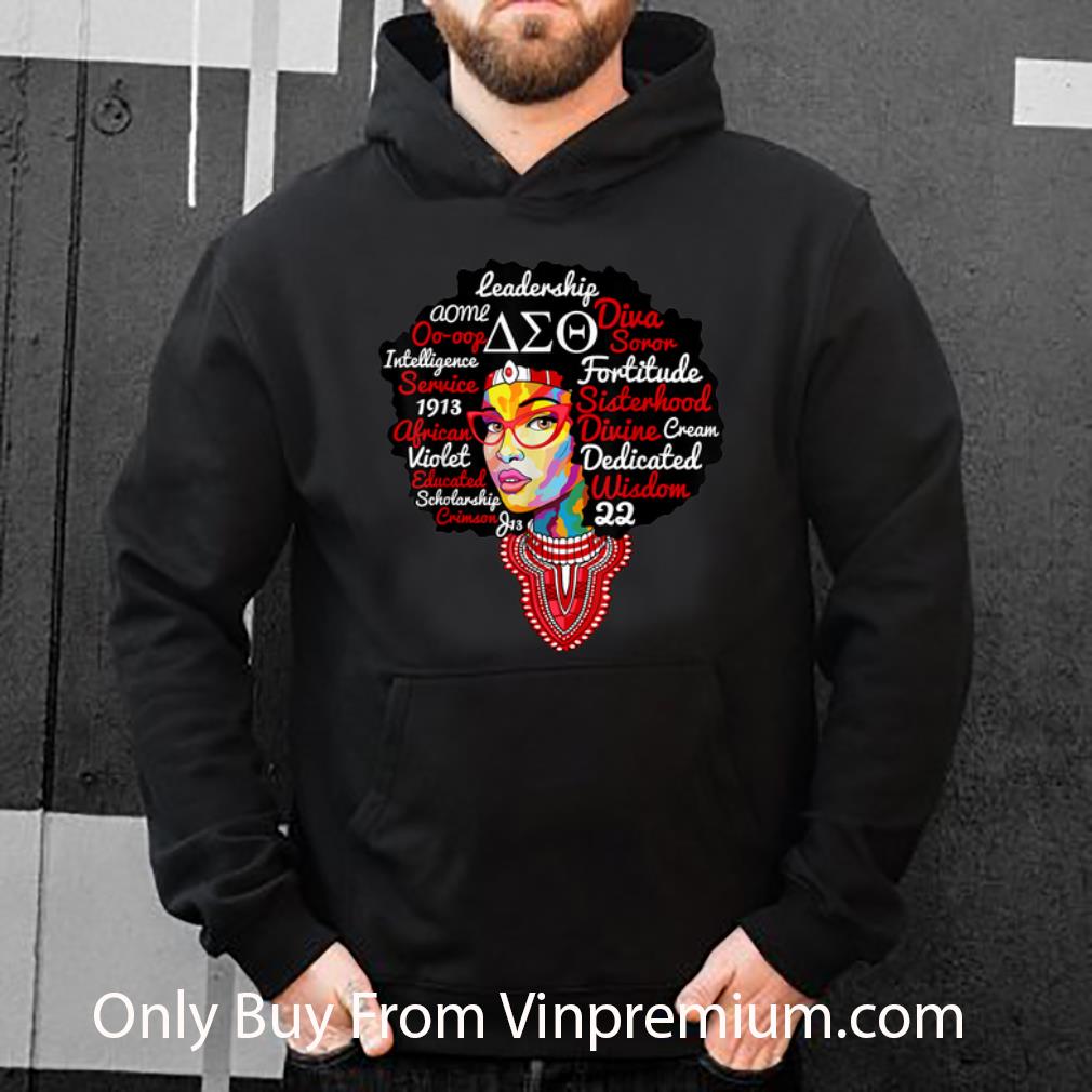 Original Delta DST Sorority Natural Hair Diva Sigma Theta Paraphernalia shirt