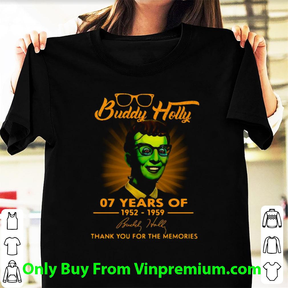 Nice Buddy Holly 07 Years Of 1952-1959 Signature shirt 7