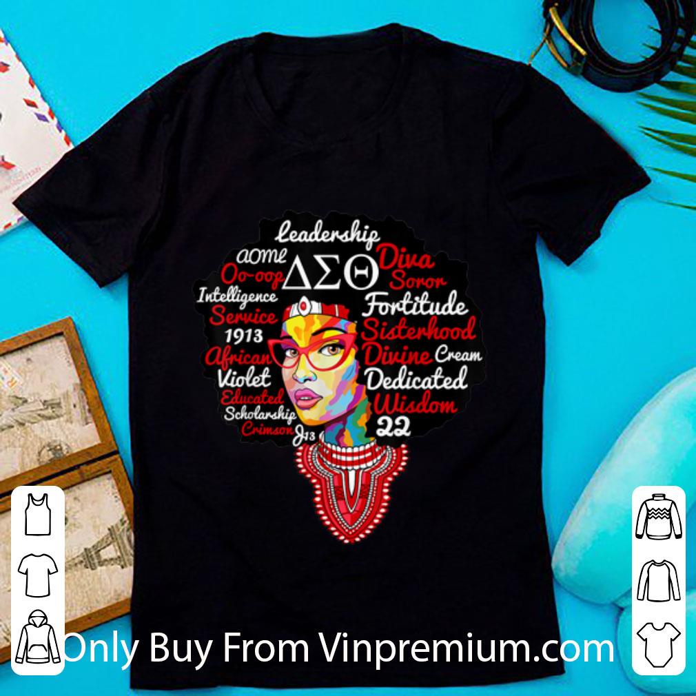 Original Delta DST Sorority Natural Hair Diva Sigma Theta Paraphernalia shirt 7
