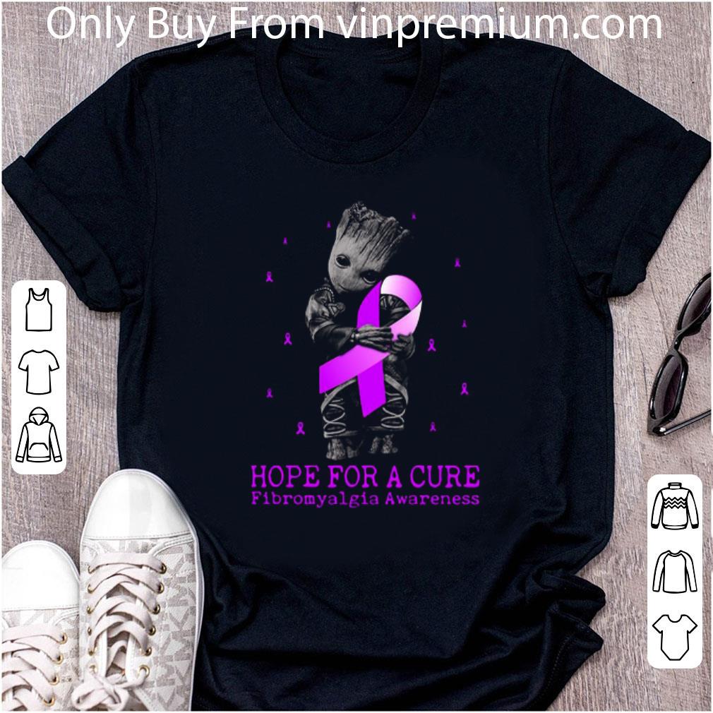 Pretty Hope For A Cure Fibromyalgia Awareness Baby Groot shirt 6