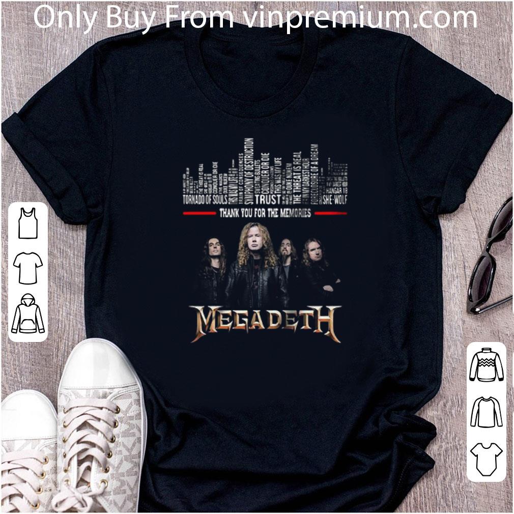 Official Thank You For The Memories Megadeth shirt 6