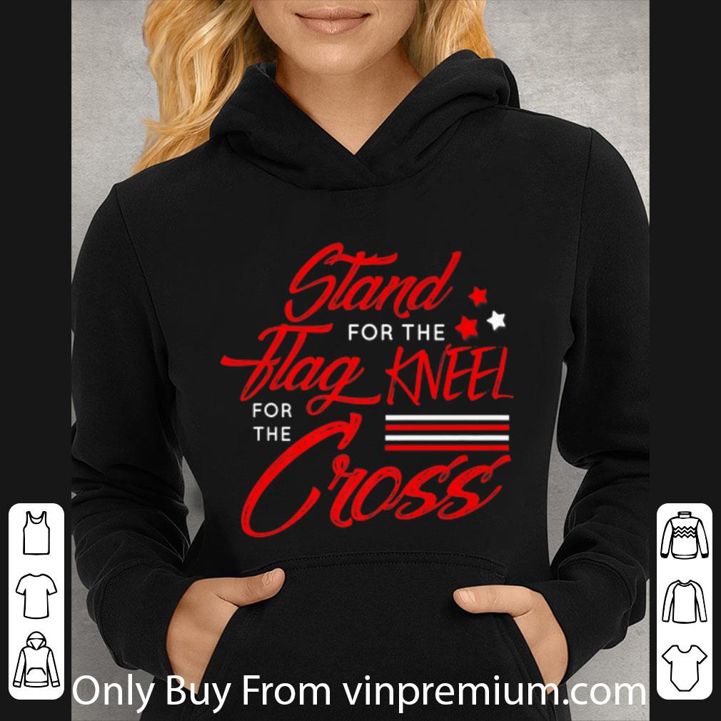 Pretty Stand for flag kneel for cross Veteran shirt