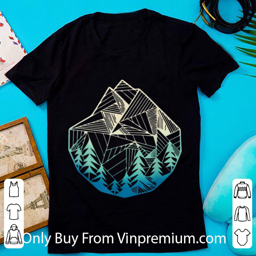 Premium Minimal Mountains Geometry Outdoor Hiking shirt 6