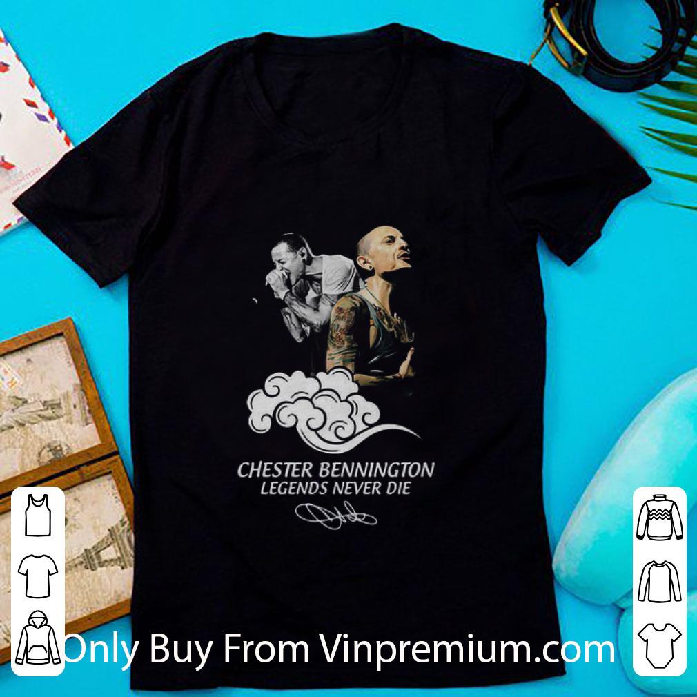 Top Chester Bennington Legends Never Die Signature shirt 6