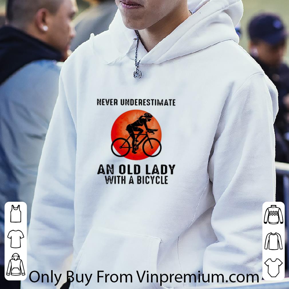 Pretty Bicycle Never Underestimate An Old Lady With A Bicycle Sunset shirt 7 Pretty Bicycle Never Underestimate An Old Lady With A Bicycle Sunset shirt