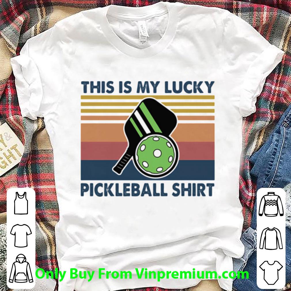 Top Vintage This Is My Lucky Pickleball shirt 6