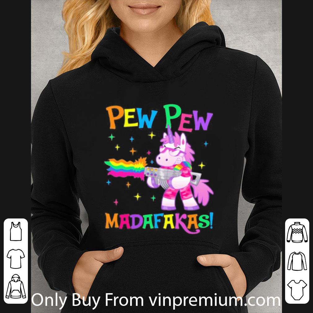Pretty Lgbt Unicorn Pew Pew Madafakas shirt