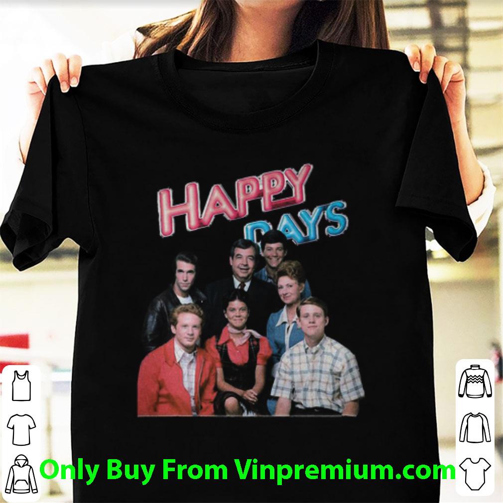 Premium Happy Days Tv Series Characters Smiling shirt 6