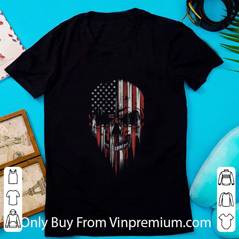 Top Skull And American Flag shirt 6