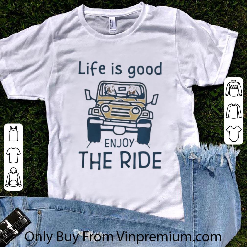 Official Pitbull Life Is Good Enjoy The Ride Yellow shirt 7