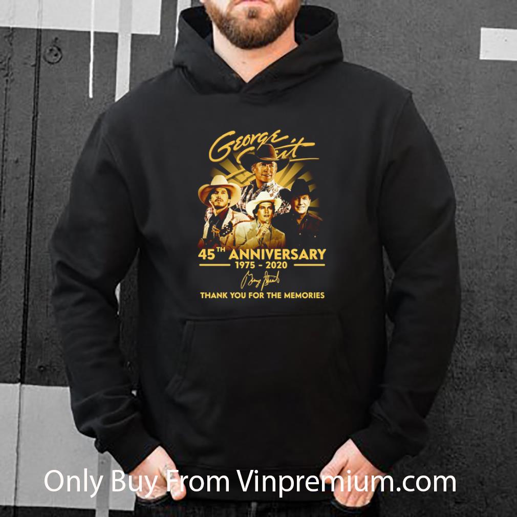 Awesome George Strait 45th Anniversary Thank You For The Memories Signature shirt