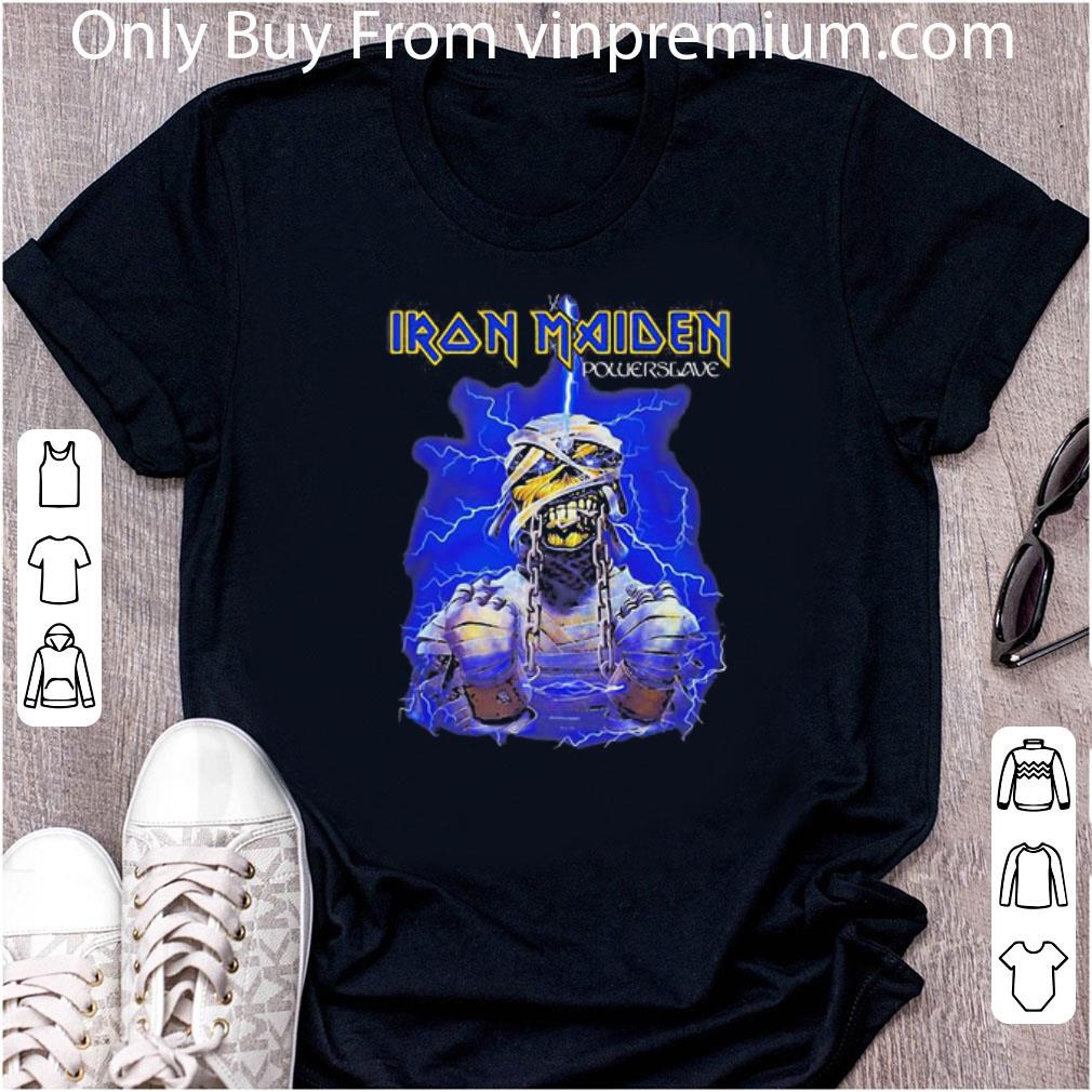 Official Iron Maiden Band Eddie Powersgave Lightning shirt 6