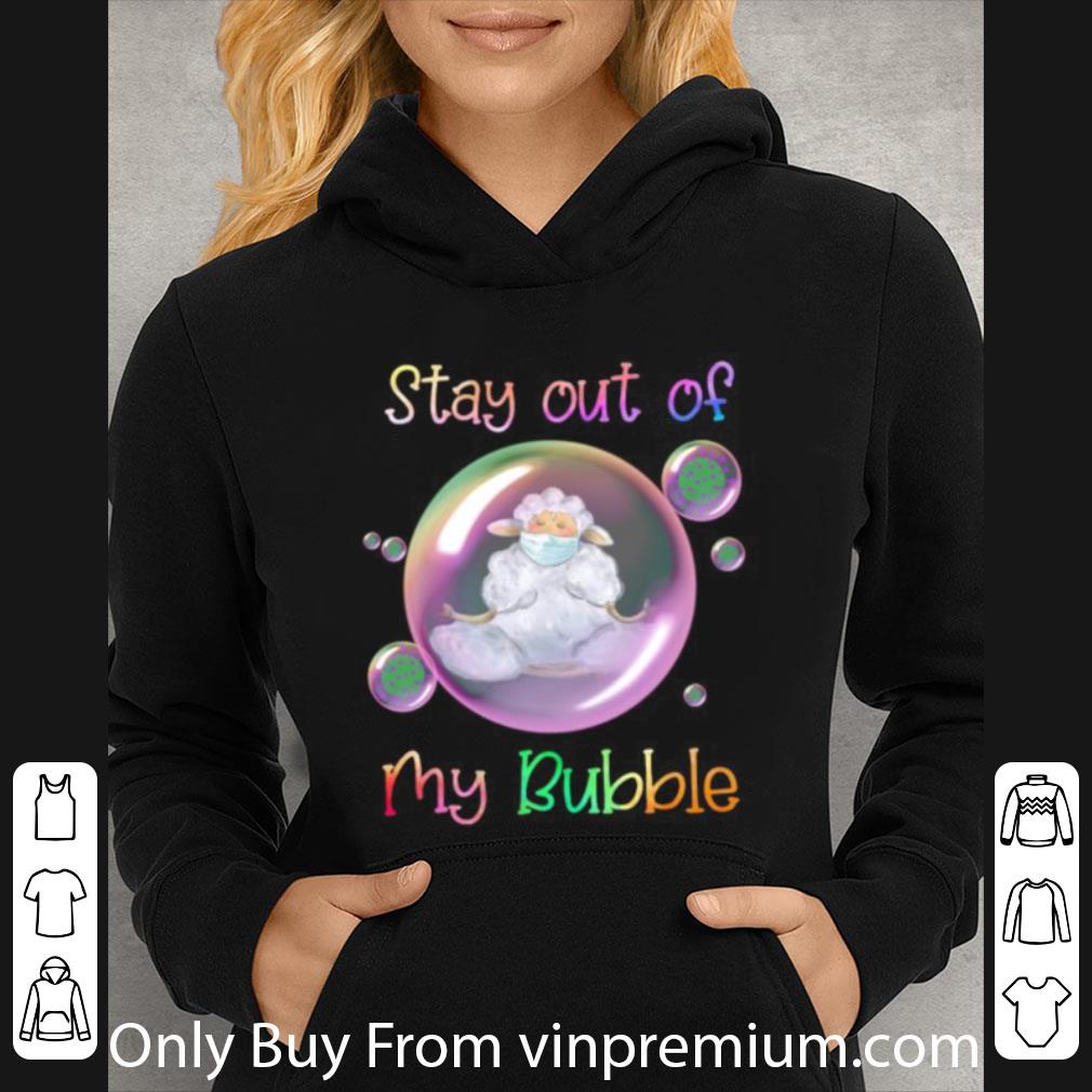 Pretty Stay Out Of My Bubble Coronavirus Yoga Sheep Mask shirt