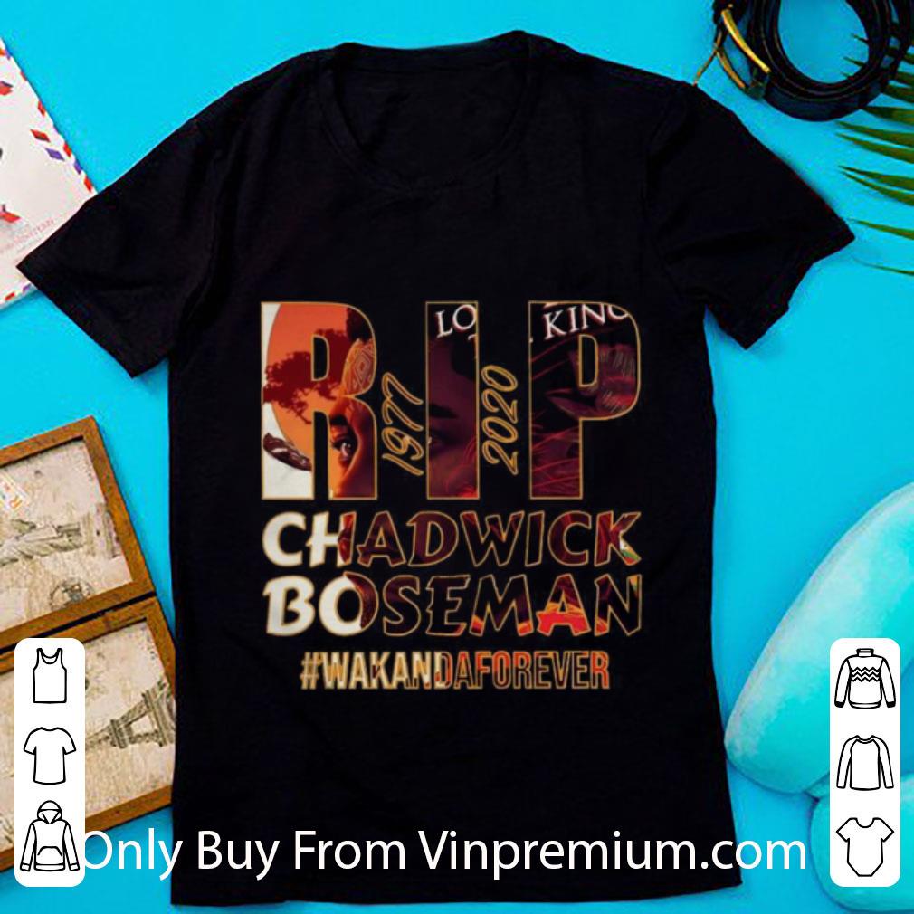 Top Rip Chadwick Boseman 1977 2020 #wakandaforever shirt 7