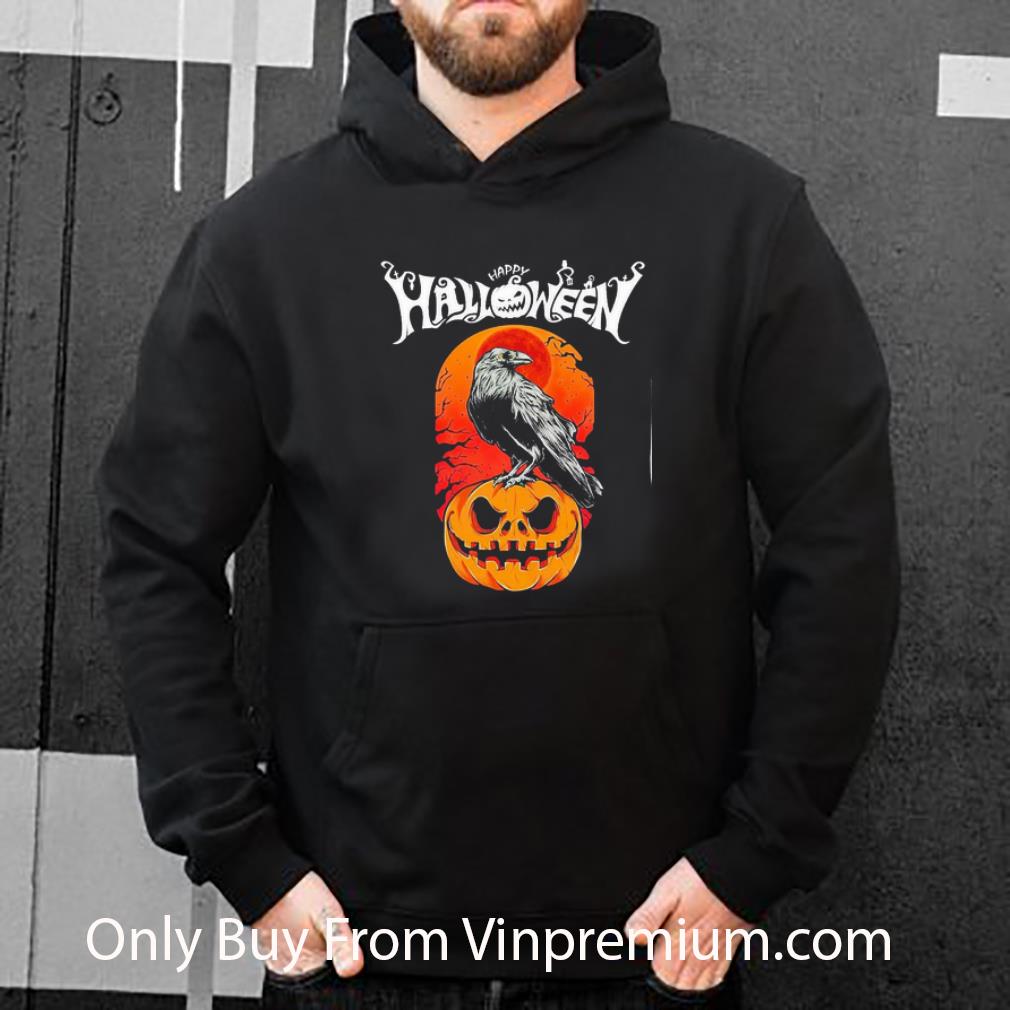 Top Bird Raven Happy Halloween shirt