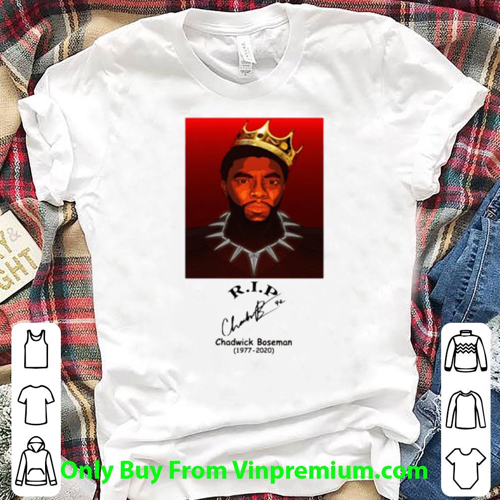 Original R.i.p Wakanda King T'challa Black Panther Chadwick Boseman Signature shirt 6