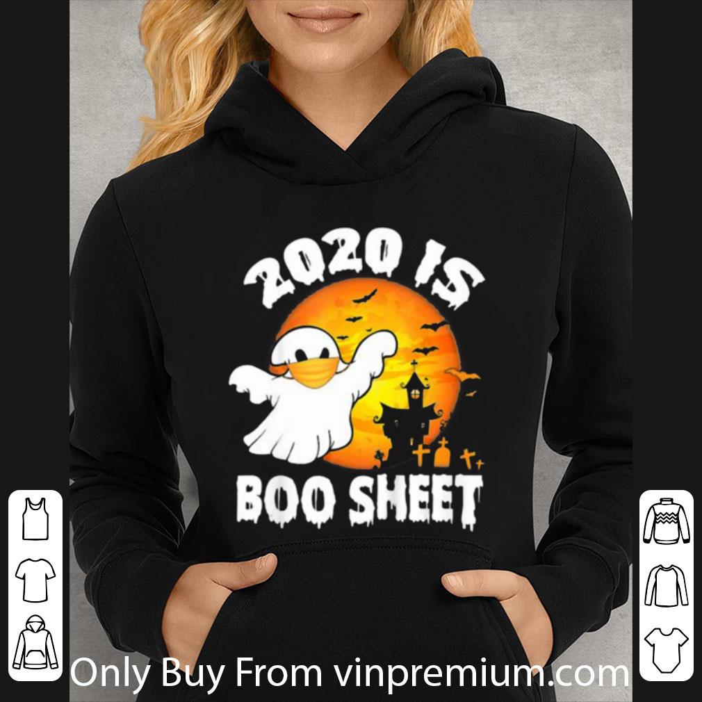 Official 2020 Is Boo Sheet Halloween Costume Ghost Wear Mask Vintage shirt