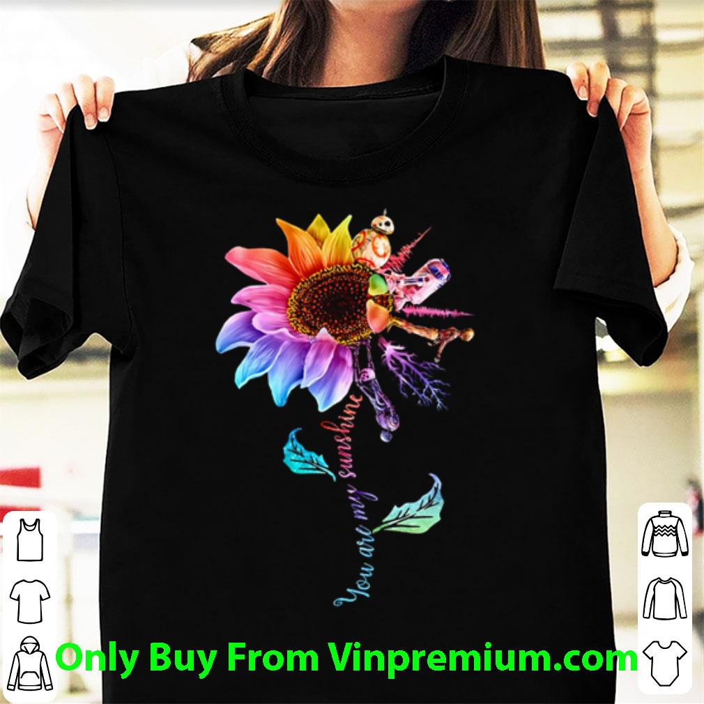 Premium Flower Star Wars C-3po And R2-d2 You Are My Sunshine shirt 6
