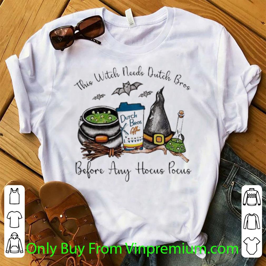 Top This Witch Needs Dutch Bros Before Any Hocus Pocus Halloween shirt 7